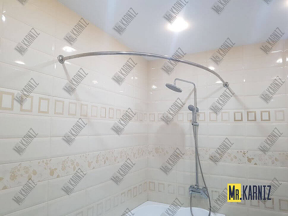 Карниз для ванны Santek Ибица 150х100 Усиленный 25 мм MrKARNIZ фото 8