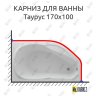 Карниз для ванны Aquatek Таурус 170х100 Усиленный 20 мм MrKARNIZ фото 1
