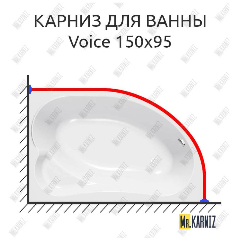 Карниз для ванны Kolpa-San Voice 150х95 Усиленный 20 мм MrKARNIZ Карниз для ванны Kolpa-San Voice 150х95 Усиленный 20 мм MrKARNIZ