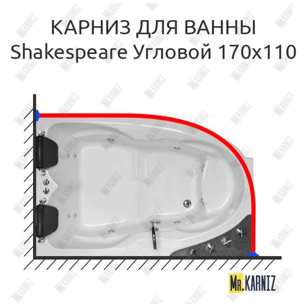 Карниз для ванны Royal Bath SHAKESPEARE Угловой 170х110 Усиленный 20 мм MrKARNIZ Карниз для ванны Royal Bath SHAKESPEARE Угловой 170х110 Усиленный 20 мм MrKARNIZ