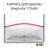 Карниз для ванны Ravak Magnolia Передний борт 170х86 Усиленный 20 мм MrKARNIZ фото 1