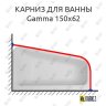 Карниз для ванны Balteco Gamma Угловой 150х62 Усиленный 20 мм MrKARNIZ фото 1