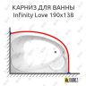 Карниз для ванны THERMOLUX INFINITY Love 190х138 Усиленный 20 мм MrKARNIZ фото 1